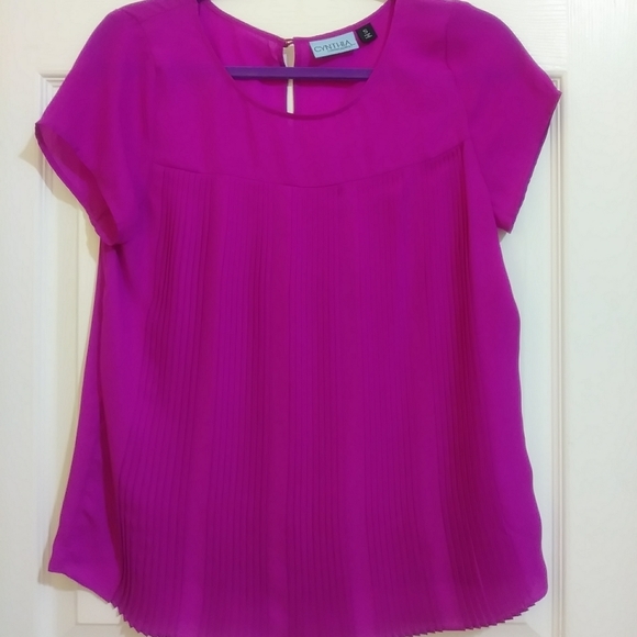 CYNTHIA ROWLEY Fuchsia blouse - Picture 1 of 7